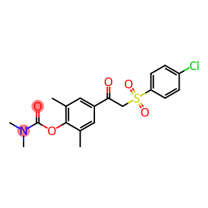 4-(2-[(4-CHLOROPHENYL)SULFONYL]ACETYL)-2,6-DIMETHYLPHENYL N,N-DIMETHYLCARBAMATE