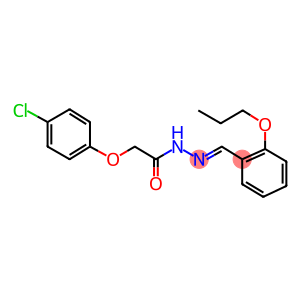 2-(4-chlorophenoxy)-N'-(2-propoxybenzylidene)acetohydrazide