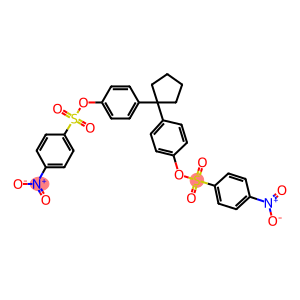 4-(1-{4-[({4-nitrophenyl}sulfonyl)oxy]phenyl}cyclopentyl)phenyl 4-nitrobenzenesulfonate