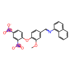 N-[4-(2,4-dinitrophenoxy)-3-methoxybenzylidene]-1-naphthalenamine