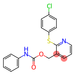 (2-[(4-CHLOROPHENYL)SULFANYL]-3-PYRIDINYL)METHYL N-PHENYLCARBAMATE