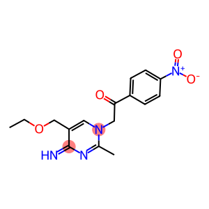 2-(5-(ethoxymethyl)-4-imino-2-methyl-1(4H)-pyrimidinyl)-1-{4-nitrophenyl}ethanone