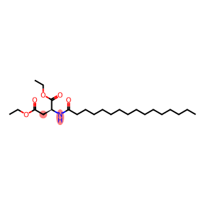 Aspartic acid, N-palmitoyl-, diethyl ester, L- (8CI)