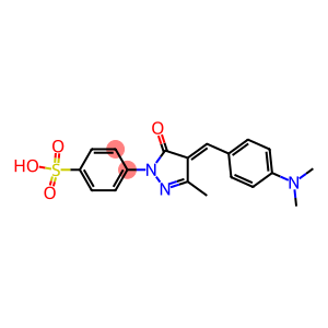 4-[4-[[4-(dimethylamino)phenyl]methylene]-4,5-dihydro-3-methyl-5-oxo-1H-pyrazol-1-yl]benzenesulphonic acid