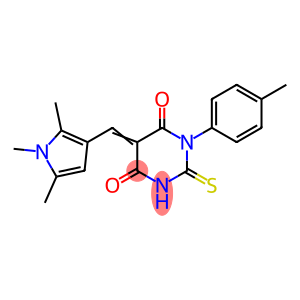 1-(4-methylphenyl)-2-thioxo-5-[(1,2,5-trimethyl-1H-pyrrol-3-yl)methylene]dihydro-4,6(1H,5H)-pyrimidinedione