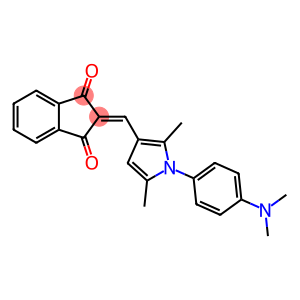 2-({1-[4-(dimethylamino)phenyl]-2,5-dimethyl-1H-pyrrol-3-yl}methylene)-1H-indene-1,3(2H)-dione