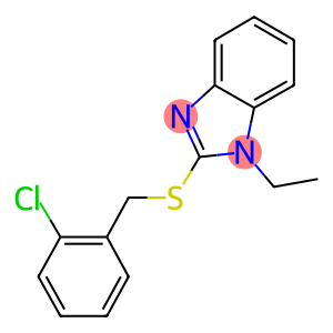 2-chlorobenzyl 1-ethyl-1H-benzimidazol-2-yl sulfide