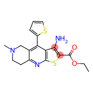 ethyl 3-amino-6-methyl-4-(2-thienyl)-5,6,7,8-tetrahydrothieno[2,3-b][1,6]naphthyridine-2-carboxylate