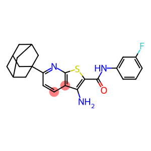 6-(1-adamantyl)-3-amino-N-(3-fluorophenyl)thieno[2,3-b]pyridine-2-carboxamide