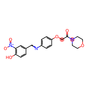 2-(4-{[(E)-(4-hydroxy-3-nitrophenyl)methylidene]amino}phenoxy)-1-(morpholin-4-yl)ethanone