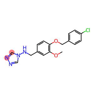 4H-1,2,4-Triazol-4-amine, N-[[4-[(4-chlorophenyl)methoxy]-3-methoxyphenyl]methyl]-