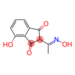 1H-Indene-1,3(2H)-dione, 4-hydroxy-2-[1-(hydroxyimino)ethyl]- (9CI)