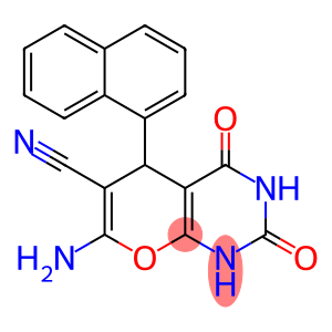 7-amino-5-(1-naphthyl)-2,4-dioxo-1,3,4,5-tetrahydro-2H-pyrano[2,3-d]pyrimidine-6-carbonitrile