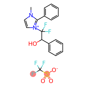 1-(1,1-DIFLUORO-2-HYDROXY-2-PHENYL-ETHYL)-2-PHENYL-3-METHYL-IMIDAZOLIUM TRIFLATE