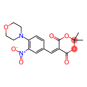 2,2-DIMETHYL-5-[(4-MORPHOLINO-3-NITROPHENYL)METHYLENE]-1,3-DIOXANE-4,6-DIONE