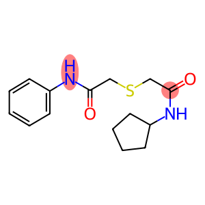 2-[(2-anilino-2-oxoethyl)sulfanyl]-N-cyclopentylacetamide