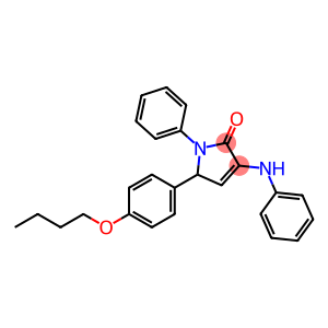 3-anilino-5-(4-butoxyphenyl)-1-phenyl-1,5-dihydro-2H-pyrrol-2-one