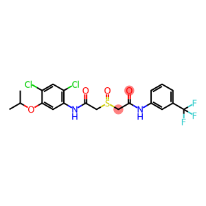2-([2-(2,4-DICHLORO-5-ISOPROPOXYANILINO)-2-OXOETHYL]SULFINYL)-N-[3-(TRIFLUOROMETHYL)PHENYL]ACETAMIDE