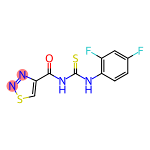 N-(2,4-DIFLUOROPHENYL)-N'-(1,2,3-THIADIAZOL-4-YLCARBONYL)THIOUREA