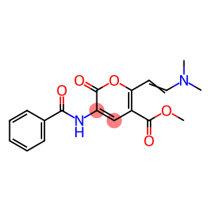 METHYL 3-(BENZOYLAMINO)-6-[(E)-2-(DIMETHYLAMINO)ETHENYL]-2-OXO-2H-PYRAN-5-CARBOXYLATE