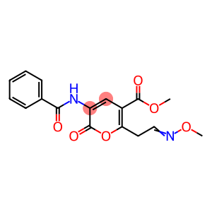 METHYL 3-(BENZOYLAMINO)-6-[2-(METHOXYIMINO)ETHYL]-2-OXO-2H-PYRAN-5-CARBOXYLATE