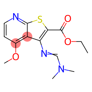 ethyl 3-[(E)-[(dimethylamino)methylidene]amino]-4-methoxythieno[2,3-b]pyridine-2-carboxylate