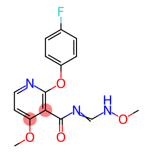 2-(4-FLUOROPHENOXY)-4-METHOXY-N-[(METHOXYIMINO)METHYL]NICOTINAMIDE