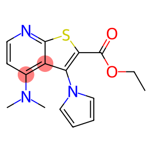 ETHYL 4-(DIMETHYLAMINO)-3-(1H-PYRROL-1-YL)THIENO[2,3-B]PYRIDINE-2-CARBOXYLATE