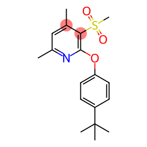 Pyridine, 2-[4-(1,1-dimethylethyl)phenoxy]-4,6-dimethyl-3-(methylsulfonyl)-