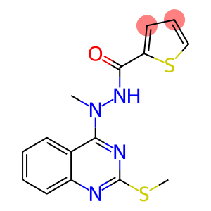 N'-METHYL-N'-[2-(METHYLSULFANYL)-4-QUINAZOLINYL]-2-THIOPHENECARBOHYDRAZIDE