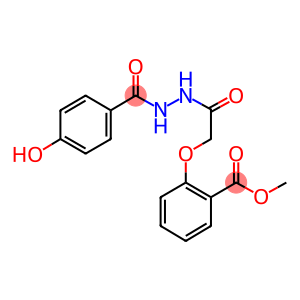 methyl 2-{2-[2-(4-hydroxybenzoyl)hydrazino]-2-oxoethoxy}benzoate