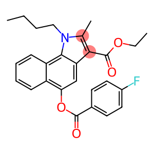 ethyl 1-butyl-5-[(4-fluorobenzoyl)oxy]-2-methyl-1H-benzo[g]indole-3-carboxylate