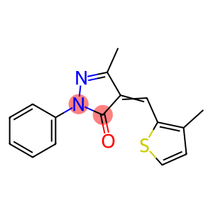 5-methyl-4-[(3-methyl-2-thienyl)methylene]-2-phenyl-2,4-dihydro-3H-pyrazol-3-one