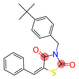 5-benzylidene-3-(4-tert-butylbenzyl)-1,3-thiazolidine-2,4-dione