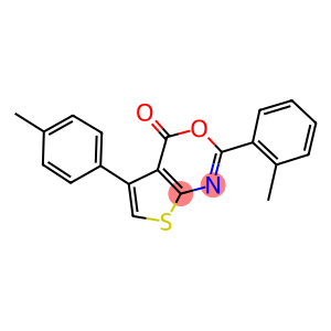 2-(2-methylphenyl)-5-(4-methylphenyl)-4H-thieno[2,3-d][1,3]oxazin-4-one