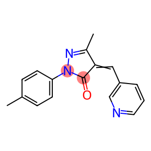 5-methyl-2-(4-methylphenyl)-4-(3-pyridinylmethylene)-2,4-dihydro-3H-pyrazol-3-one