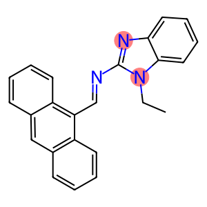 N-(9-anthrylmethylene)-N-(1-ethyl-1H-benzimidazol-2-yl)amine