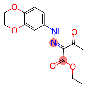 ethyl 2-(2,3-dihydro-1,4-benzodioxin-6-ylhydrazono)-3-oxobutanoate