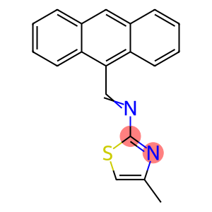 N-(9-anthrylmethylene)-N-(4-methyl-1,3-thiazol-2-yl)amine