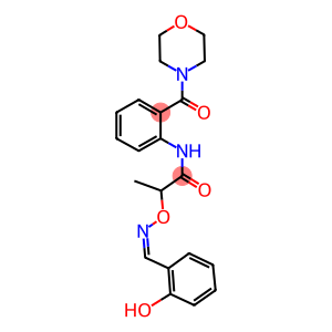 2-{[(2-hydroxybenzylidene)amino]oxy}-N-[2-(4-morpholinylcarbonyl)phenyl]propanamide