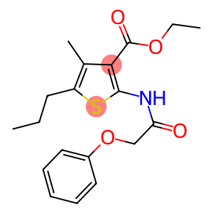 ethyl 4-methyl-2-[(phenoxyacetyl)amino]-5-propyl-3-thiophenecarboxylate