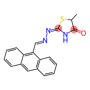 9-anthracenecarbaldehyde (5-methyl-4-oxo-1,3-thiazolidin-2-ylidene)hydrazone