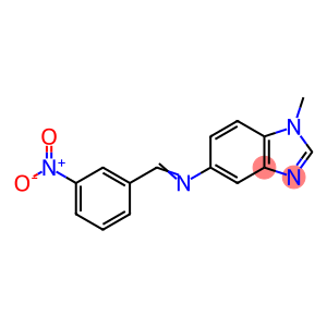 5-({3-nitrobenzylidene}amino)-1-methyl-1H-benzimidazole