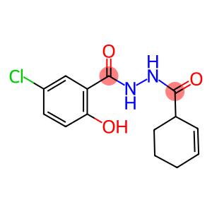 5-chloro-N'-(2-cyclohexen-1-ylcarbonyl)-2-hydroxybenzohydrazide