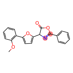 5(4H)-Oxazolone,  4-[5-(2-methoxyphenyl)-2-furanyl]-2-phenyl-