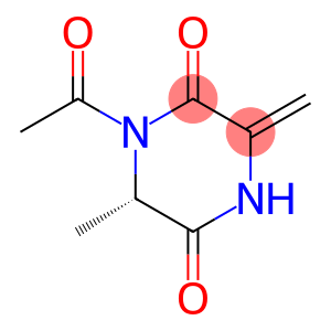 (6S)-1-(ACETYLOXY)-6-METHYL-3-METHYLIDENEPIPERAZINE-2,5-DIONE
