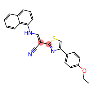 2-Thiazoleacetonitrile, 4-(4-ethoxyphenyl)-α-[(1-naphthalenylamino)methylene]-