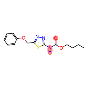 butyl 5-(phenoxymethyl)-1,3,4-thiadiazol-2-ylcarbamate