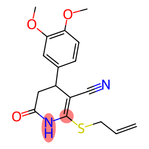 2-(allylsulfanyl)-4-(3,4-dimethoxyphenyl)-6-oxo-1,4,5,6-tetrahydro-3-pyridinecarbonitrile