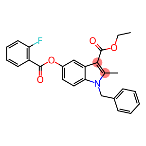 ethyl 1-benzyl-5-[(2-fluorobenzoyl)oxy]-2-methyl-1H-indole-3-carboxylate